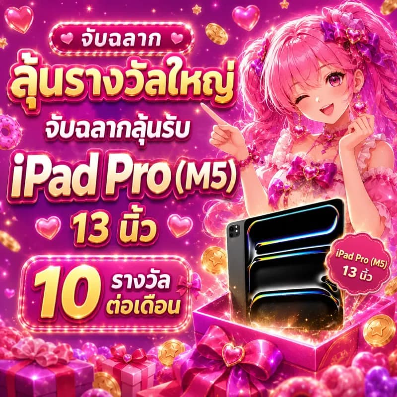 จับฉลากลุ้นรับ iPad Pro (M5) 13 นิ้ว